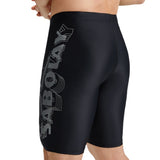 Breathable Brocade Men's Swimming Trunks - Quick Dry Nylon Swimwear