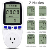 Digital Power Saving Energy Monitor Watt Amp Volt KWh Meter Electricity Analyzer Power Meter Plug, Power Consumption Monitor   With Digital LCD Display
