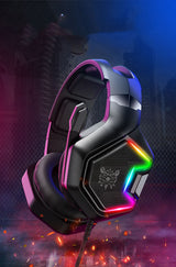 Professional Gaming Headset with Microphone - Wired Over-Ear Headphones