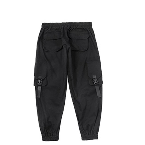 Stylish Cotton Cargo Pants - Loose Fit Youth Overalls with Multiple Pockets