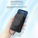 Premium 20000mAh Power Bank with Built-in Cable - Fast Charging Portable Battery