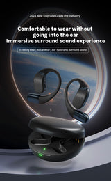 Wireless Bluetooth Sports Headset - Waterproof Ear Hook Design with 8-Hour Battery