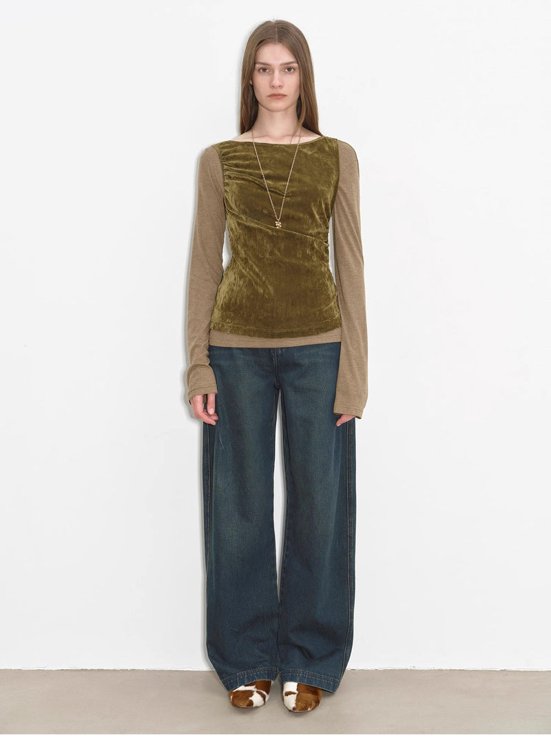 Heavy-Duty Distressed, Slim and Durable Mid-Rise  Cotton Washed Jeans