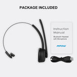 Professional Bluetooth Wireless Headset with Microphone - 13 Hour Battery Life