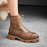 Premium Men's Vintage British Style Heightening Fashion Boots - Genuine Sheepskin with Side Zipper