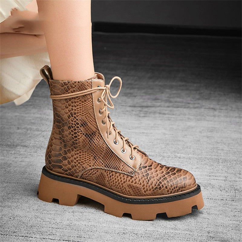 Premium Men's Vintage British Style Heightening Fashion Boots - Genuine Sheepskin with Side Zipper