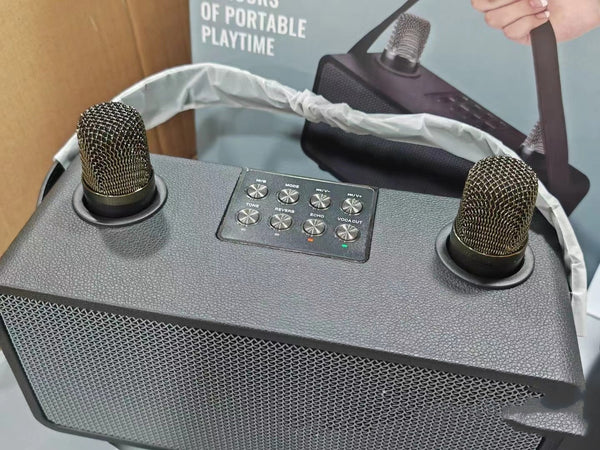 Premium Wireless Bluetooth Karaoke Speaker - High Power Portable Audio System with Microphone