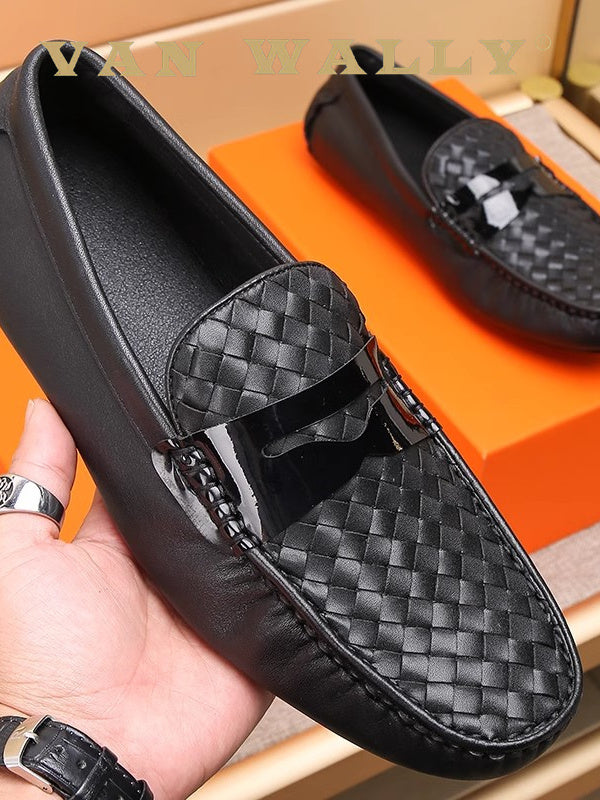 Premium Gommino Men's Casual Leather Shoes - Large Size Collection