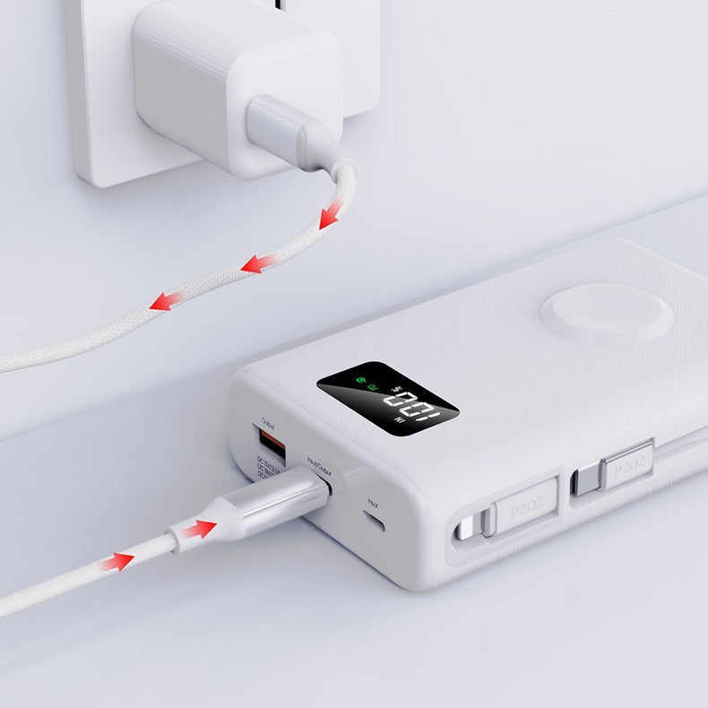 Premium 7-in-1 Wireless Power Bank with Magnetic Charging Stand - 22.5W Fast Charging