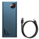 65W Fast Charging Power Bank - 20000mAh High-Capacity Portable Charger with Digital Display
