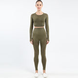 Premium Women's Long Sleeve Yoga Set - Performance Activewear