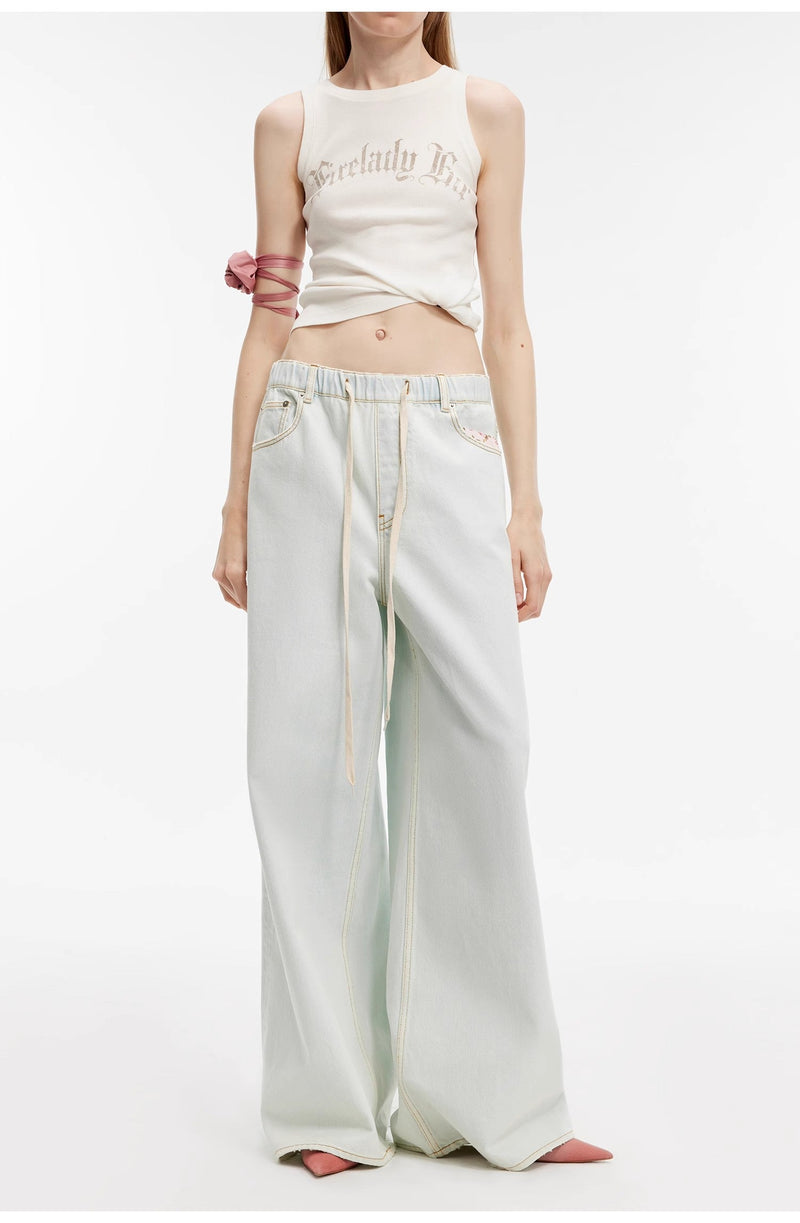 Luxury Brand Same Version Turkish Imported Washed Jeans Spring and Summer