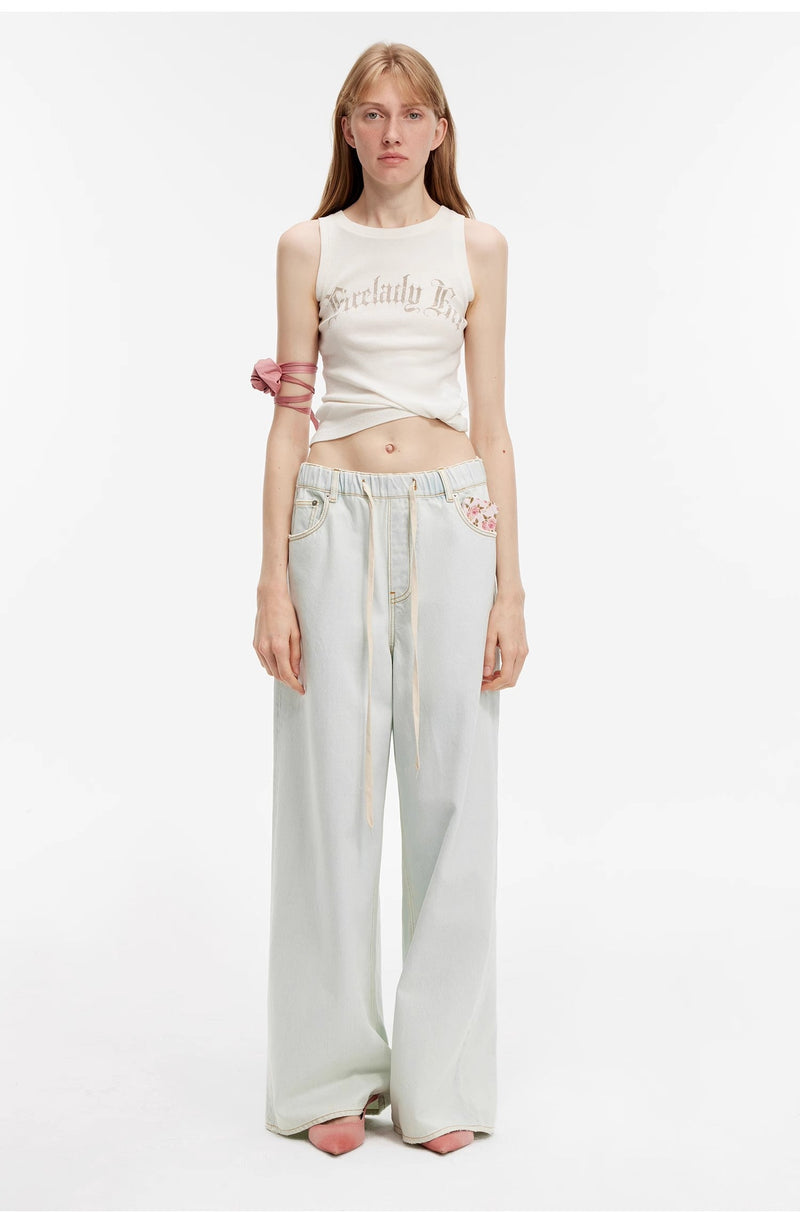 Luxury Brand Same Version Turkish Imported Washed Jeans Spring and Summer