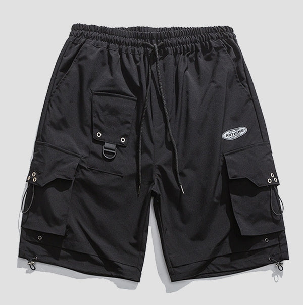 Korean Style Casual Cargo Shorts - Men's Loose Fit Summer Pants with Pockets