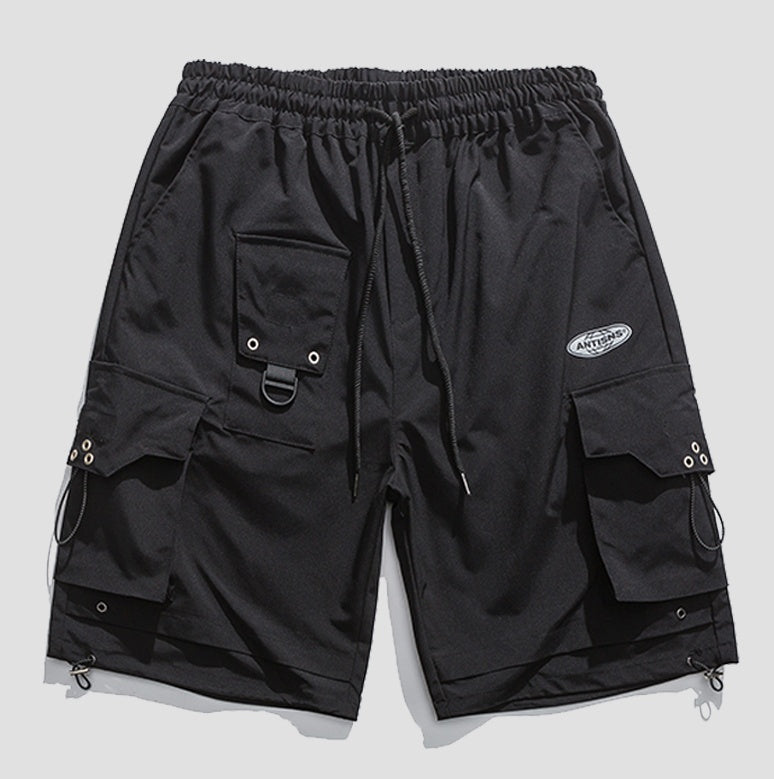 Korean Style Casual Cargo Shorts - Men's Loose Fit Summer Pants with Pockets