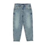 Men's washed cropped jeans