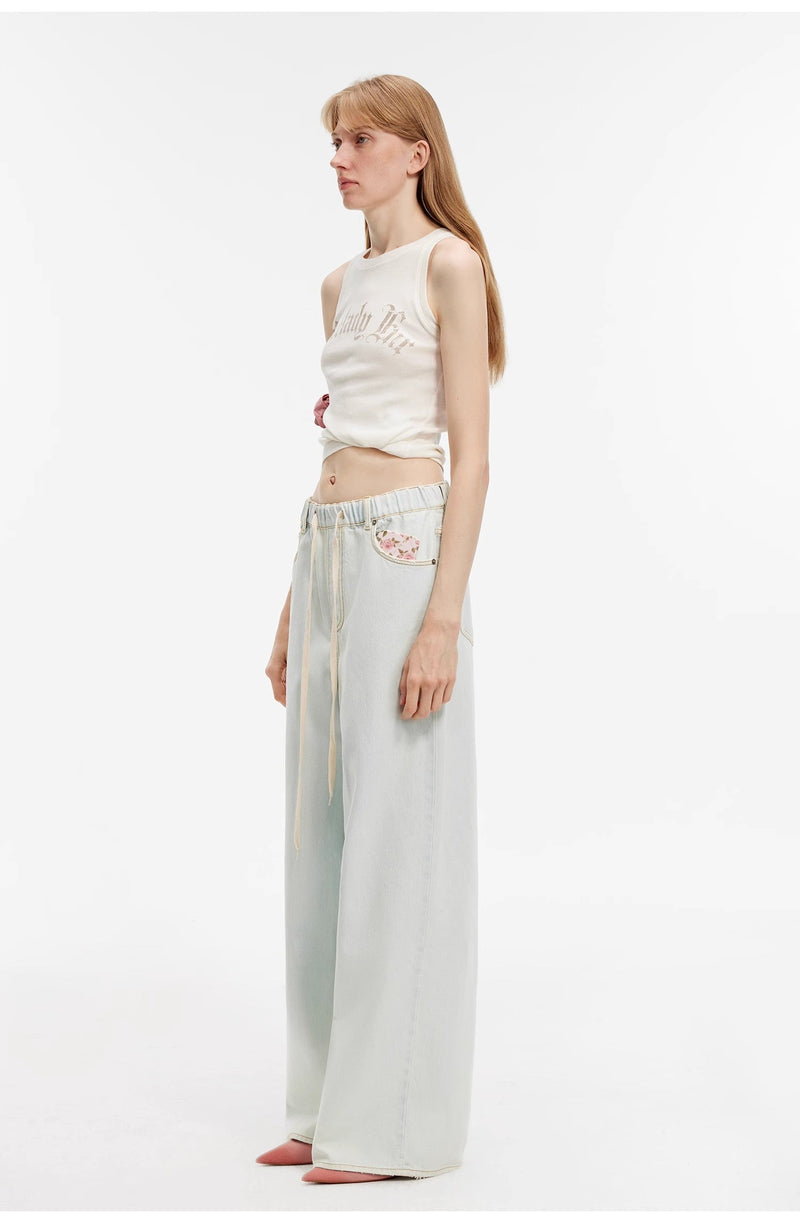 Luxury Brand Same Version Turkish Imported Washed Jeans Spring and Summer
