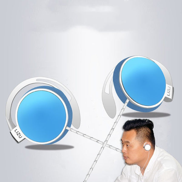 Comfortable Ear-Hook Wired Headphones with Microphone - 3.5mm Audio Jack