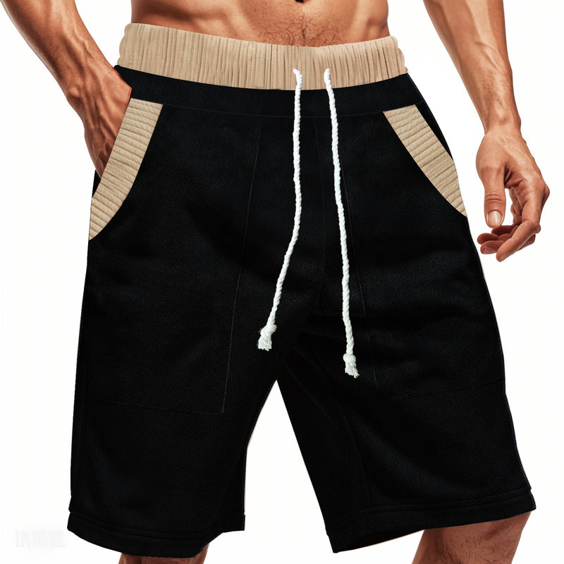 Comfortable Men's Casual Shorts - Heavy Looped Pile Summer Shorts