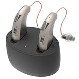 Rechargeable Digital Hearing Aid with Charging Case - Behind-the-Ear Sound Amplifier