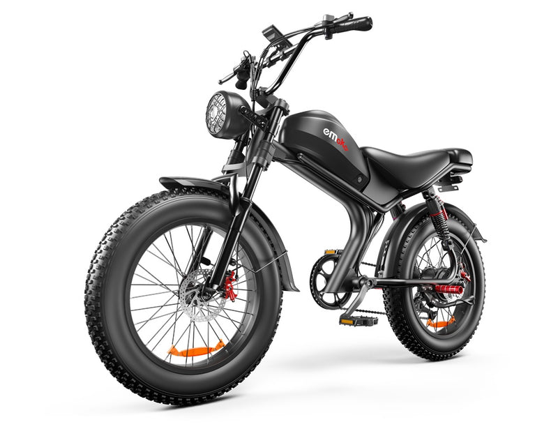High-Performance 20" Fat Tire Electric Bike - 1000W Motor, 75KM Range