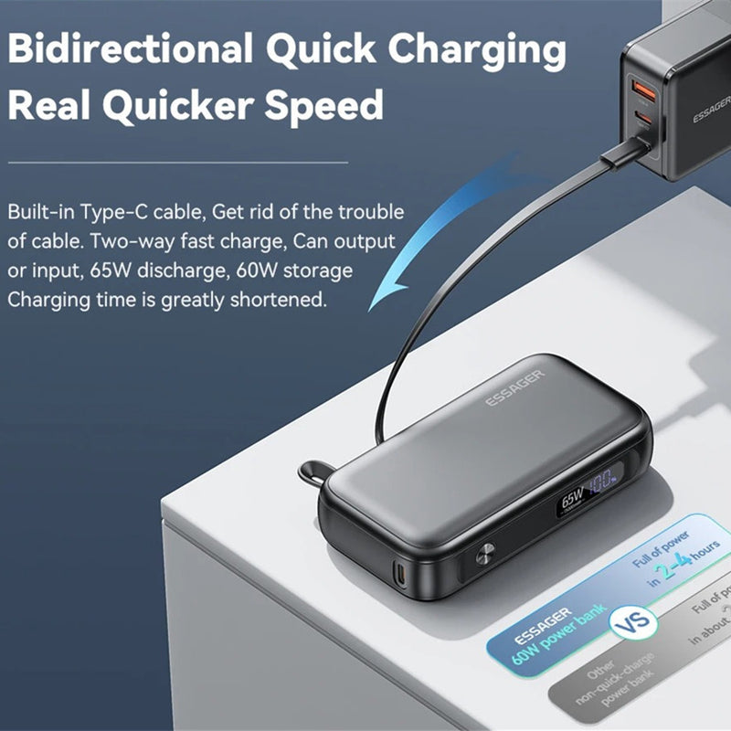 15000mAh Large Capacity Digital Display Mobile Power Supply