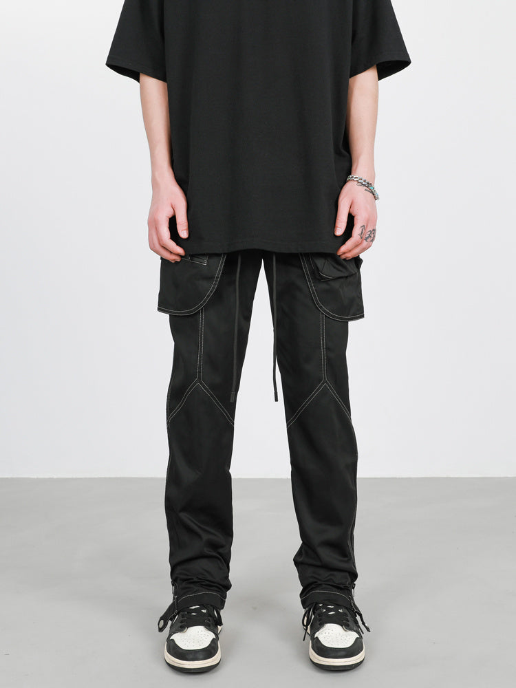 Multi-Functional Tactical Cargo Overalls with Detachable Shell Design