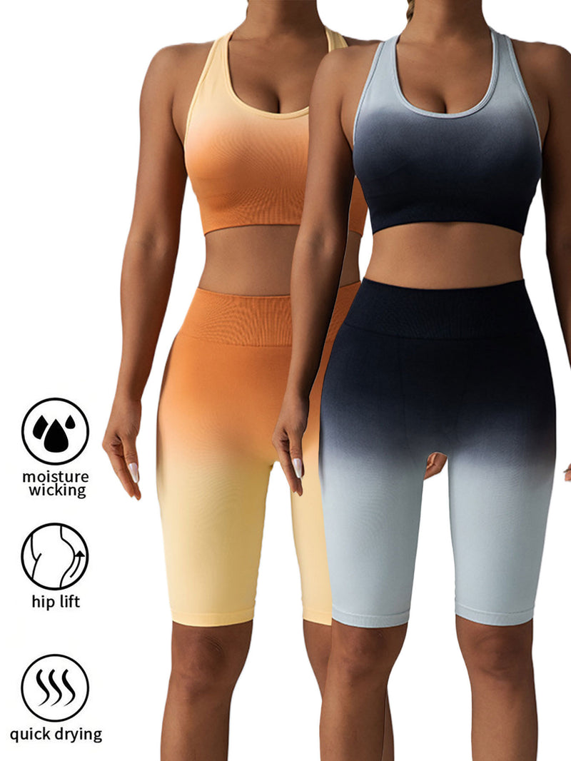 2-Pack Premium Scrunch Butt Lifting Workout Shorts - High Waisted Seamless Yoga & Gym Biker Shorts for Women