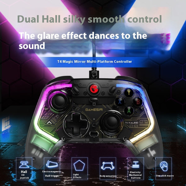 Professional Gaming Controller - Wired Hall Effect Joystick for Ultimate Gaming Experience