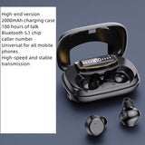 Wireless Bluetooth Earbuds T9 - Noise Cancelling with 2500mAh Charging Case