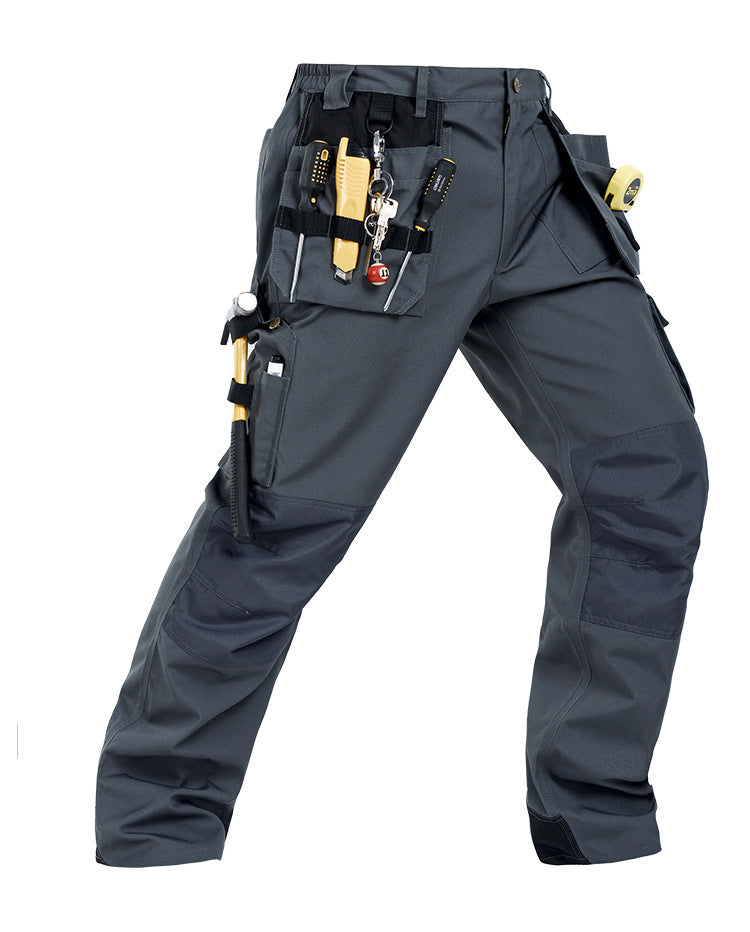 Industrial Cargo Work Pants - Multi-Pocket Construction Trousers
