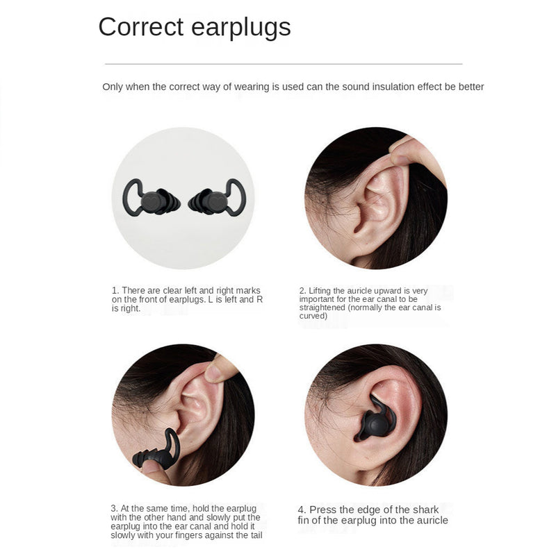 Premium Silicone Sleep Earplugs - Ultra Soft Noise Blocking for Peaceful Rest