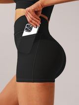 Premium 3-Pack High-Waisted Yoga Shorts - Advanced Tummy Control & Quick-Dry Technology