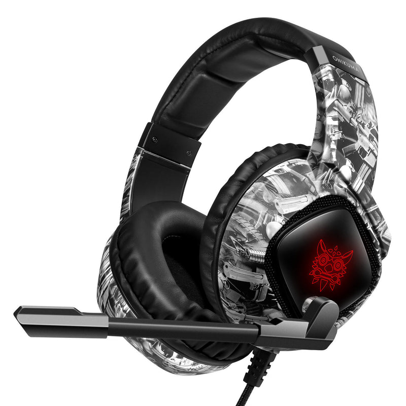 RGB Gaming Headset - Premium Over-Ear Headphones with Noise Cancelling Mic for Xbox One & PS4