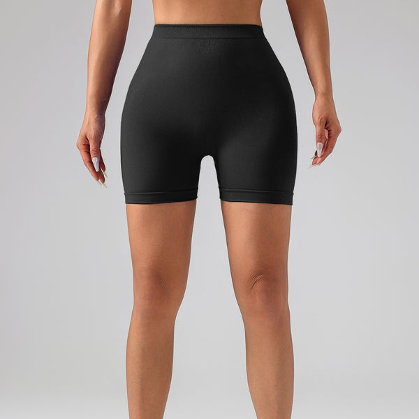 Premium V-Shape High-Rise Gym Shorts - Seamless Scrunch Design for Women