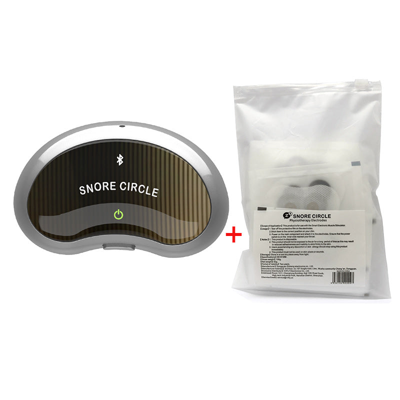 Advanced Anti-Snoring Sleep Solution - Smart Electronic Muscle Stimulator with 20 Conductive Strips