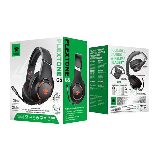 Professional Wireless Gaming Headset - Bluetooth 5.0 Subwoofer Sports Headphones
