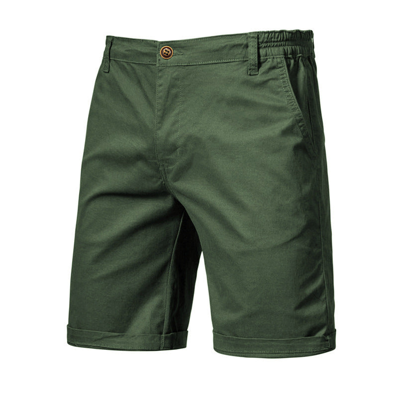 Casual Cotton Cropped Pants - Straight Slim Fit Men's Summer Shorts