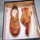 Elegant Cowhide Leather Heightened Casual Women's Shoes