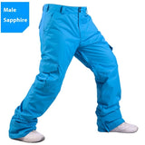 Men's Insulated Waterproof Ski Pants - Breathable Winter Snow Trousers