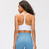 Premium Hollow Back Yoga Sports Bra - Breathable Pilates Activewear