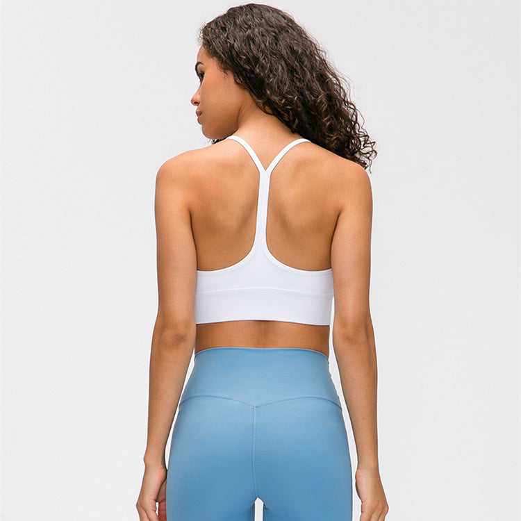 Premium Hollow Back Yoga Sports Bra - Breathable Pilates Activewear