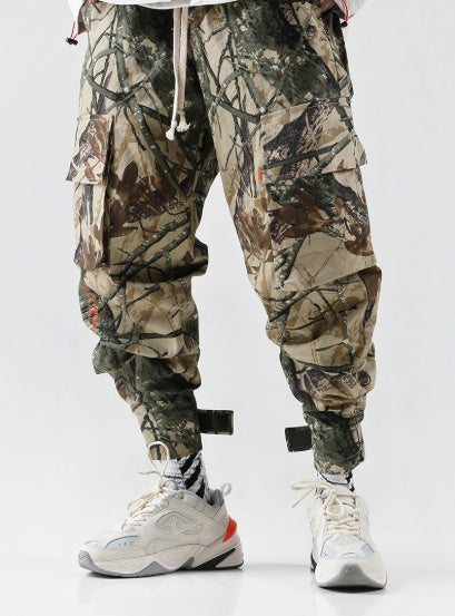 Tactical Multi-Pocket Cargo Pants - Casual Street Style Beam Pants