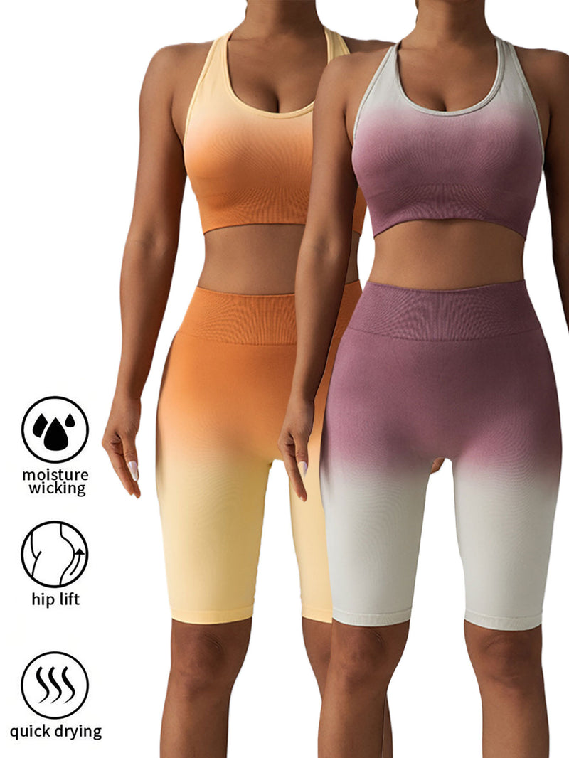 2-Pack Premium Scrunch Butt Lifting Workout Shorts - High Waisted Seamless Yoga & Gym Biker Shorts for Women