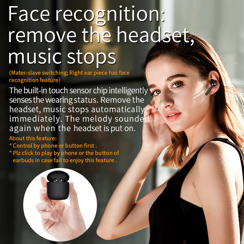 Premium TWS Bluetooth Wireless Earbuds - 5-6H Playtime, Compact Design