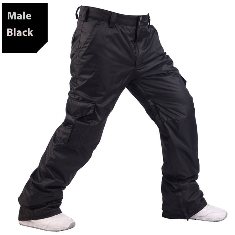 Men's Insulated Waterproof Ski Pants - Breathable Winter Snow Trousers