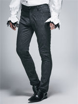 Men's Gothic Fashion Straight Waist Casual Pants