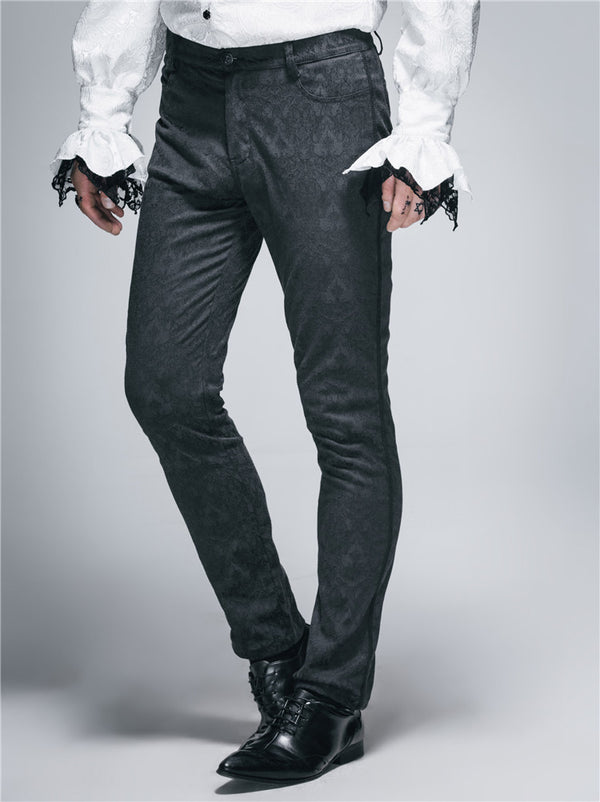 Men's Gothic Fashion Straight Waist Casual Pants