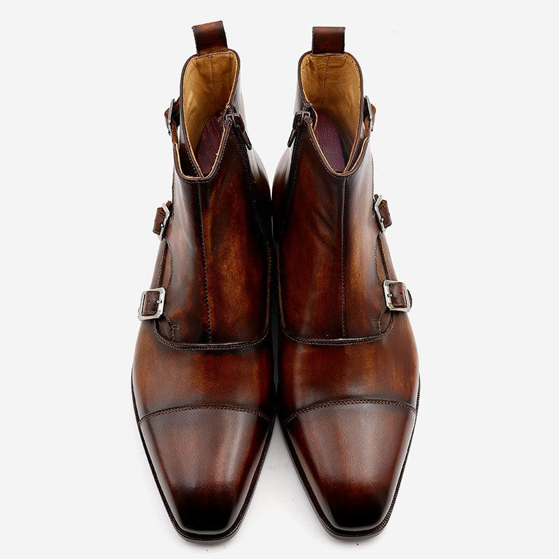 Sophisticated Handcrafted Leather Breathable Casual Footwear