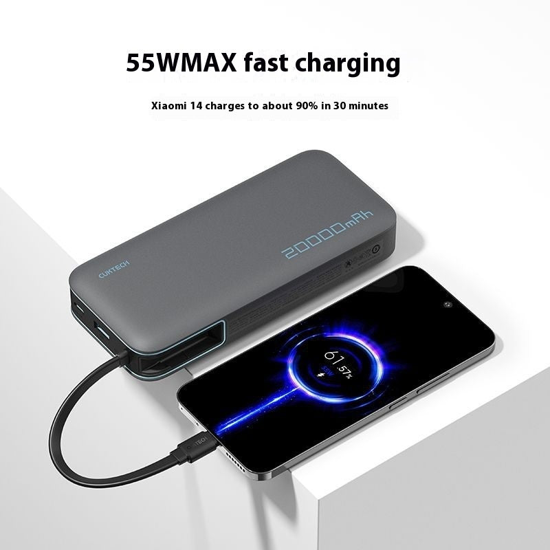 20000 MA Mobile Power PD Fast Charge With Cable Power Bank